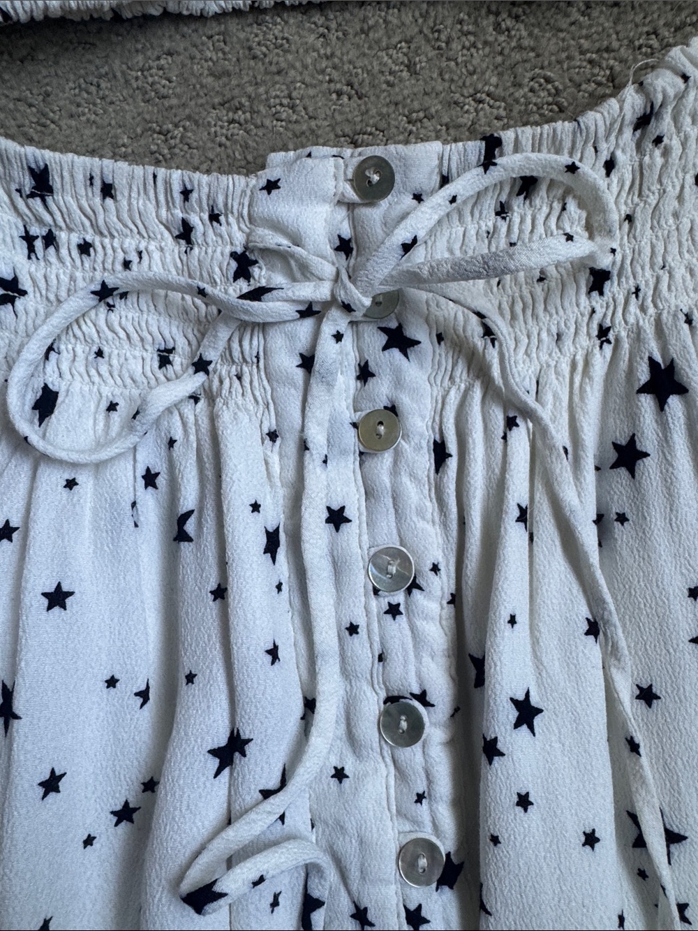 Olivaceous Matching Patriotic Stars Skirt Set - Picture 3 of 5